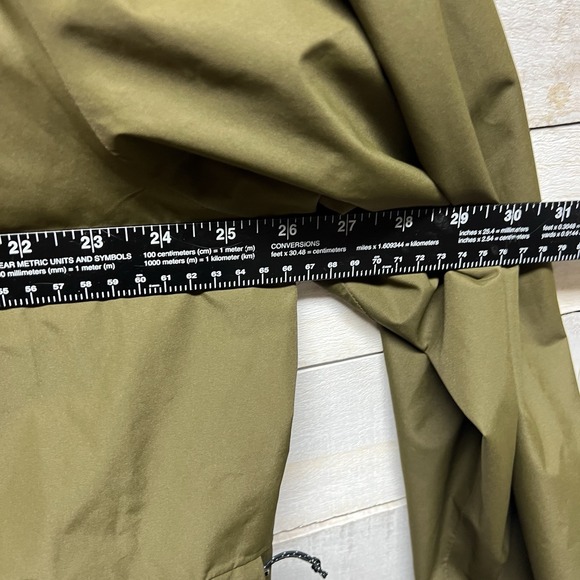 Eddie Bauer Weatheredge Rain Jacket Mens 2XL Green Hooded Zip Pockets - Picture 12 of 13